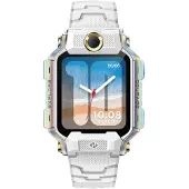 Imoo 2026X10WHITE, Digital, Kunststoff, Smartwatch, Weiß, Glas, Weiß