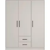 Masseno Drehtürenschrank VANO 150/190/56cm 3-türig Kaschmir