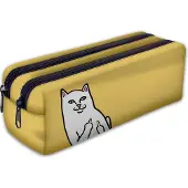 Ferocity Mäppchen, Federtasche, Federmäppchen 2 Fächer, Schüleretui, lustiges 3D-Motiv, Fuck Cat [107]