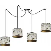 Light11 HOME Spinnen Pendelleuchte Gold – Moderne Hängelampe mit Lampenschirm Deckenleuchte Design