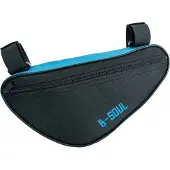 System-S Fahrrad Tasche spritzwasserfest Dreiecktasche Rahmentasche Triangeltasche Blau