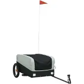 Syfax Fahrradanhänger Schwarz und Grau 30 kg Eisen