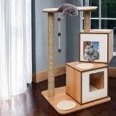 Hagen Deutschland GmbH & Co. Kratzbaum Stabil Katzenbaum Kletterbaum Höhle Katzenmöbel Holz Optik