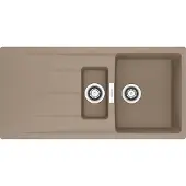 Franke Maris Centro Einbauspüle Fragranitspüle CNG 651-100 Cashmere Drehknopf Edelstahl ab 60 cm 114.0708.258 - inkl.