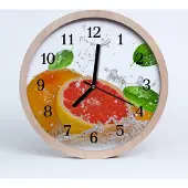 Tulup Holzuhr 30fi cm wanduhr - Grapefruit