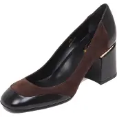 Tod'S F7150 decollete donna schwarz/braun scarpe Wildleder/Lederschuh Frau