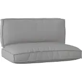 vidaXL Best Möbel 2-teiliges Palettensitzkissen-Set Grau Oxford-Stoff - Gartenmöbelauflagen CHY727864