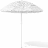 Mojawo Hawaii Sonnenschirm Gartenschirm Strandschirm rund Ø1,6m Weiß