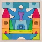 Goki Schlossbaupuzzle Burg Funkelstein