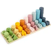 Bigjigs Toys Holz Zählspiel Lernspielzeug - 1-10 Counting Board