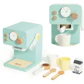 Classic World Holz-Kaffeebereiter-Set für Kinder, 7-tlg.