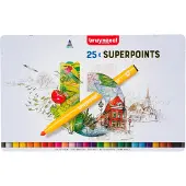 Bruynzeel - Filzstift Super Points Dose mit 25 Farben
