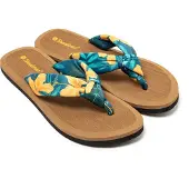 Brasileras Damen Zehensandalen mit rutschfester Sohle bequem schuhe strand/schwimmbad/stadt orange 37 EU - UBHIS