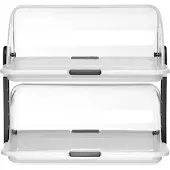 Hendi Rolltop-Display - doppelt, 380x260x(H)355mm