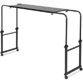 Aktiv shop GmbH ELONEO Über-Betttisch auf Rollen höhenverstellbar / breitenverstellbar, Overbed Table, Mobiler Schreibtisch, Pflegetisch, Laptoptisch, Bettbeistelltisch, Breite 119-190 cm & Höhe 78-120 cm