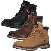 s.Oliver Herren Stiefeletten Schnürboots Warmfutter 5-16207-25, Größe:42 EU, Farbe:Beige