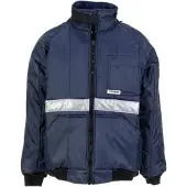 Planam Kühlhaus Blouson marine, Innenfutter rot S M