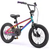 Bikestar Kinder Fahrrad ab 4 Jahre | 16 Zoll BMX Kinderrad | Schwarz & Blau