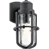 Elstead Lighting Elstead Suri Außen-Wandleuchte E27 39cm Strukturiertes Schwarz IP44 Anti-Meerwasser