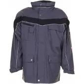 Planam unisex Winterjacke PLALINE schiefer, schwarz Grösse L