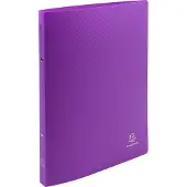 Exacompta Ringbuch 2 Ringe Polypropylen DIN A4 Lila 25 Stück