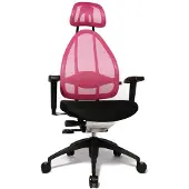 Topstar Bürostuhl Open Art 2010, OPA0T BG10 Stoff rosa, Gestell schwarz