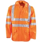 Planam Warnwetterschutz Regen-Jacke UNI, uni orange 2061 , 1 Stück, Größe: L