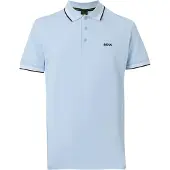 HUGO BOSS Poloshirt Boss Green Paddy kurzarm hellblau Baumwolle