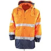 Planam Parka 2056 warnorange/marineblau, Größe 3XL - blau - 3XL