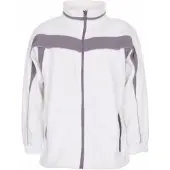 Planam Fleecejacke "PLALINE" - XL - weiß/zink