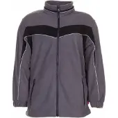 Planam Fleecejacke schiefer/schwarz S M