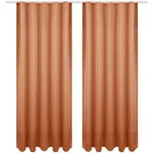 Bestgoodies Dekoschal Ellen Universalband Blickdicht 2er Pack 140 cm x 245 cm Hellbraun