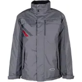 Planam Winterjacke "HIGHLINE" - M - zink/schiefer/rot