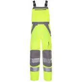 Planam Warnschutz Latzhose Plaline gelb/zink 56