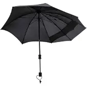 Euroschirm - Regenschirm für Wanderungen - Swing Backpack Handsfree Black - schwarz
