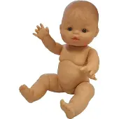 Paola Reina Babypuppe Gordi Mädchen mit Sommersprossen 34cm Vinyl Puppe