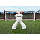 Precision aufblasbare Fußball Dummypuppe weiß - Trainingsmannequin 195cm