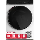 Sharp KD-WNHB0S9GWC-DE Wärmepumpentrockner (10 kg, EEK C), (15 Trockenprogramme, 20 Min. Kurzprogramm, WiFi, Edelstahltrommel mit Beleuchtung), Weiß