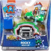 Spin Master PAW Patrol , Big Truck Pups, Rocky als Action-Figur mit Rettungsdrohne zum Anheften, Kabine als Hauptquartier und tierischem Freund, Kinderspielzeug, 3 Jahr(e), Paw Patrol, Mehrfarbig