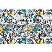 A.S. Création Vliestapete "Graffiti-Tapete bunt Weiß Schwarz Street-Art Style" matt glatt
