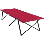 Syfax Klapp Schlafbett fürs Camping Rot 206 x 76 x 74 cm