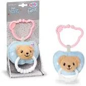 Baby Born for babies Plüsch Schnuller 18cm, Beißring mit Clip, waschbar