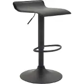 CLP Barhocker Dyn V2 Kunstleder höhenverstellbar und drehbar | Farbe schwarz Gestell Farbe schwarz