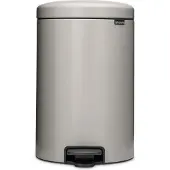 Brabantia NewIcon, 20 l, Rund, Stahl, Grau, Kunststoff, Terrasse