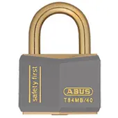 ABUS AV-Vorhangschloss, Nautic T84MB/40, Messing massiv grau