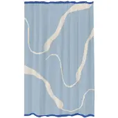 Mette Ditmer - NOVA ARTE shower curtain - Light blue / Off-white