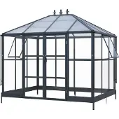 Westmann Suprema M schwarzes Orangerie Gewächshaus 2x3 m