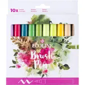 Ecoline Pinselstift-Set botanisch, 10 Farben