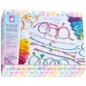 Janod Schmuck Bastelset - Regenbogen Armbänder selber machen - Kreatives Spielzeug