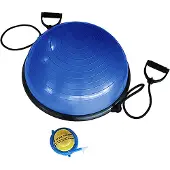 Softee Boss Balance Trainer, 58 cm, Blau, beidseitig nutzbar, rutschfest, inkl. Expander & Inflator